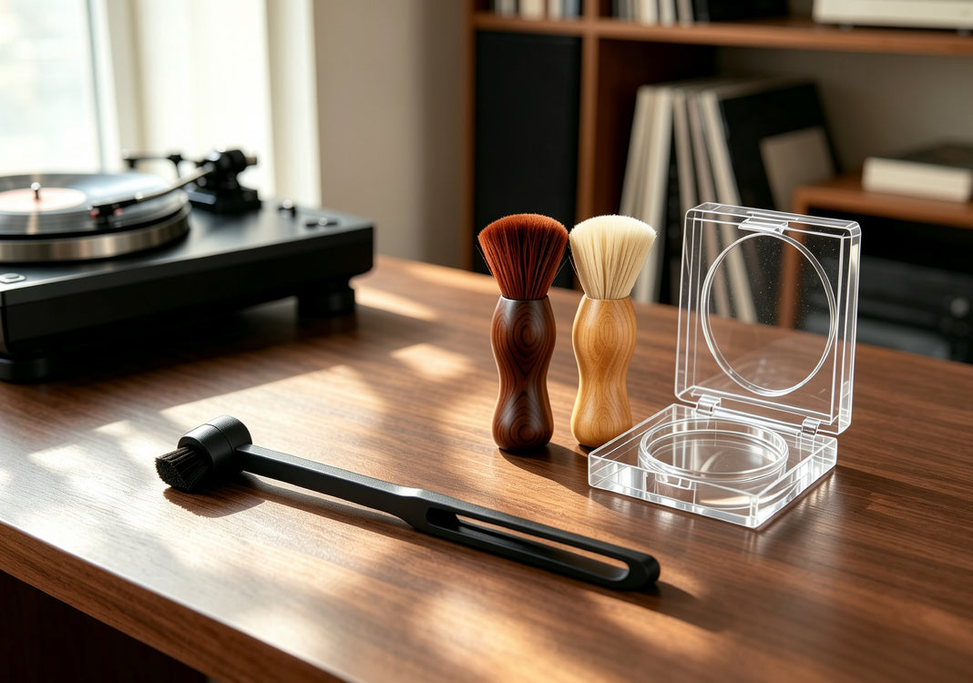 AUDURA vinyl care tools designed for audiophiles and vinyl enthusiasts