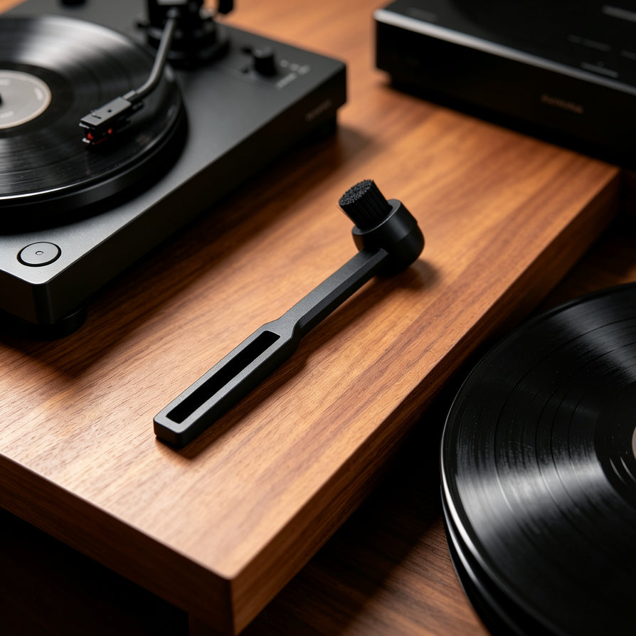 AUDURA stylus cleaning brush for premium vinyl record care