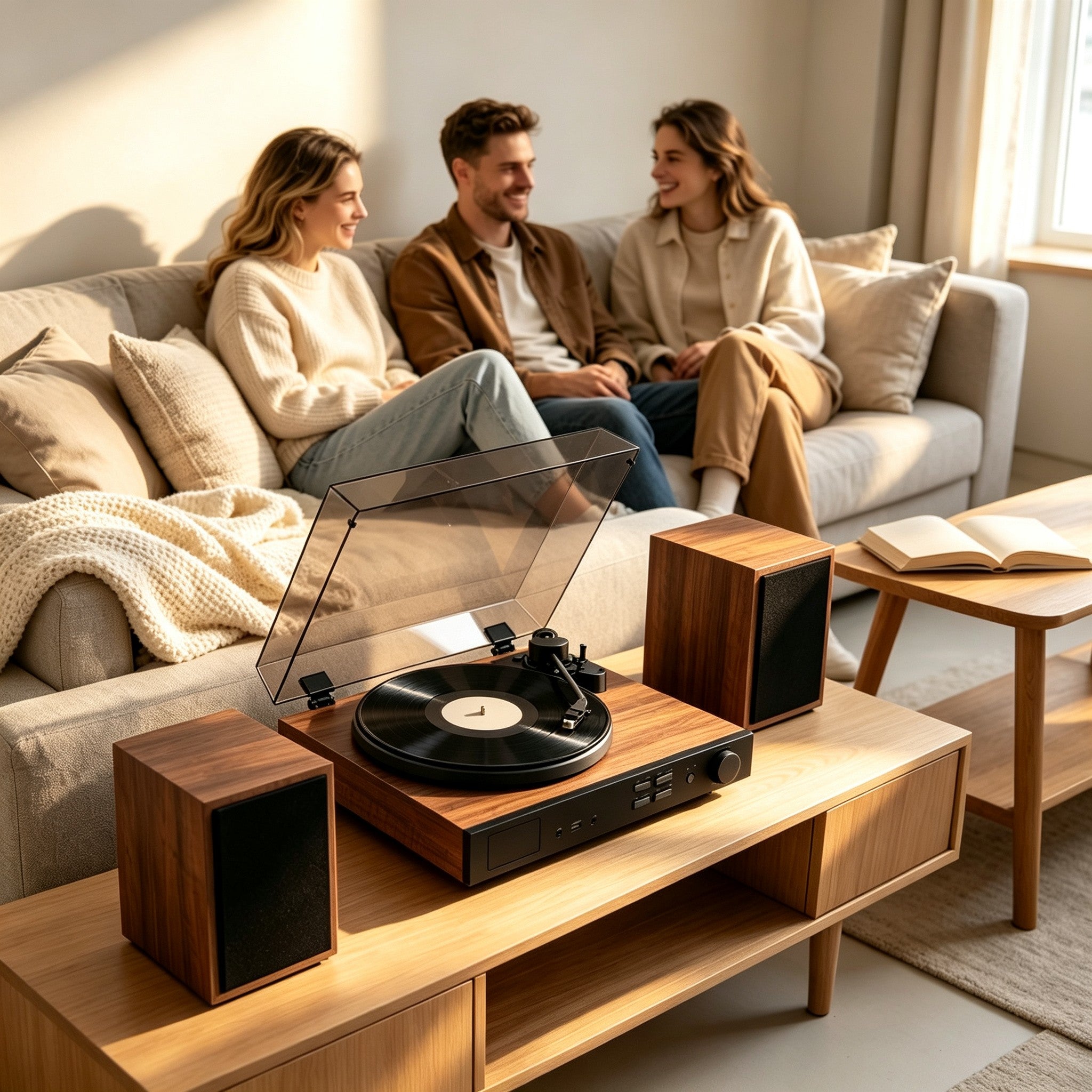 AUDURA vinyl setup designed for everyday listening habits