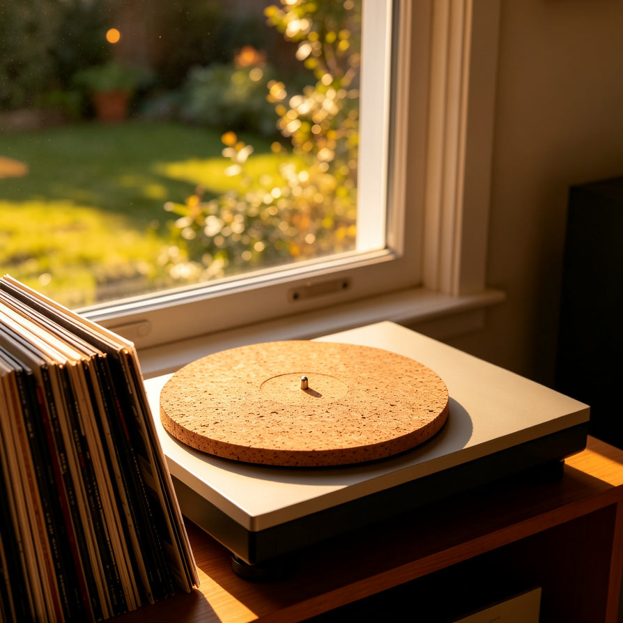 AUDURA cork turntable mat premium vinyl listening accessory