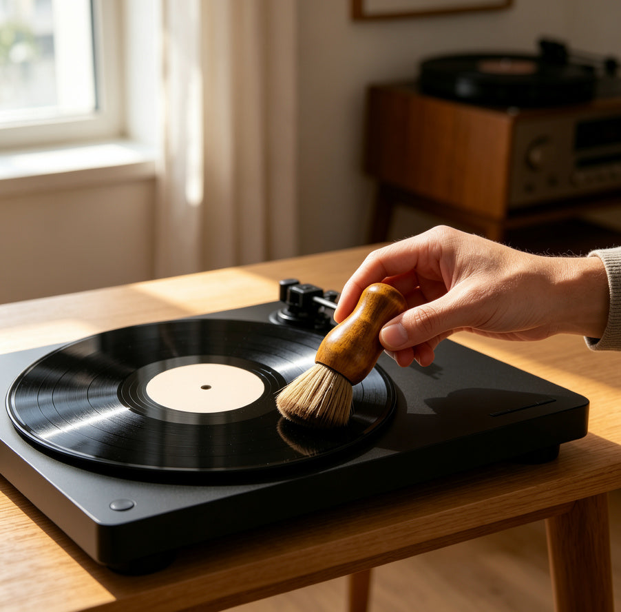 AUDURA vinyl record cleaning brush for daily vinyl cleaning