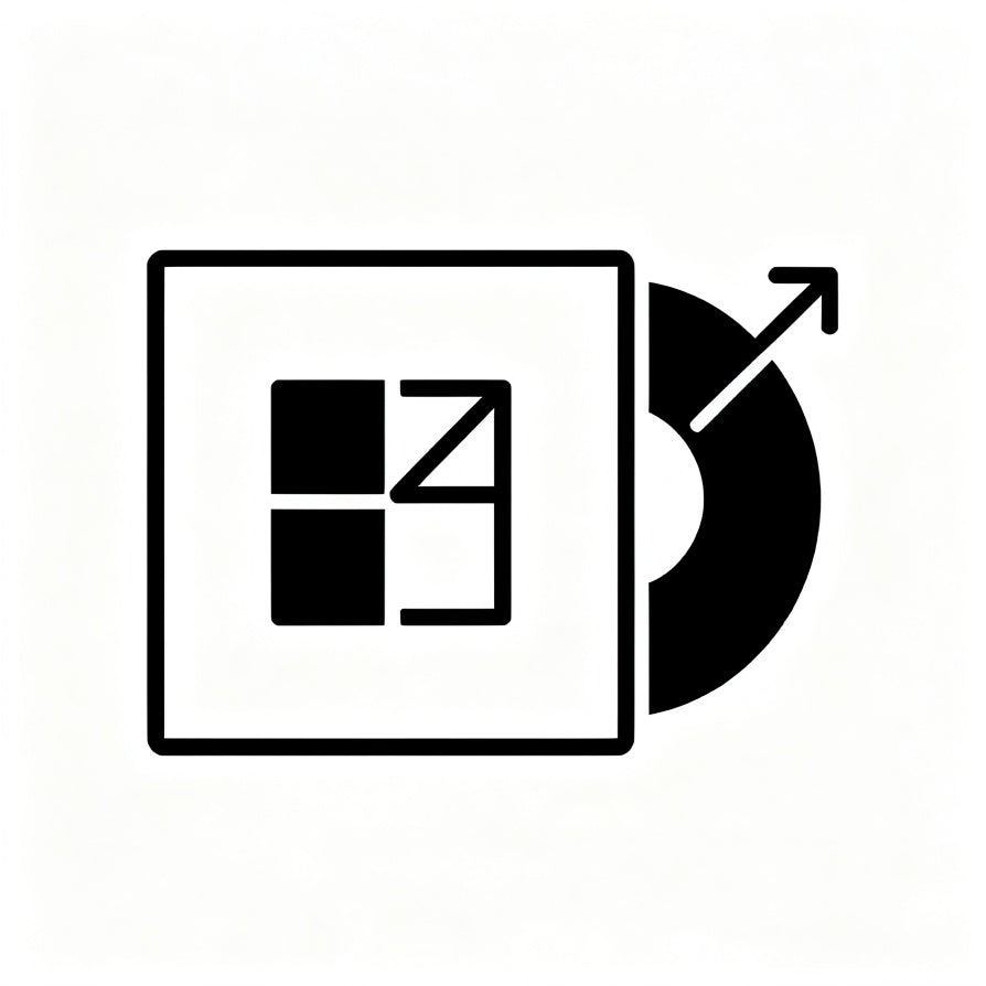 Icon showing vinyl record album artwork preservation and collection value protection