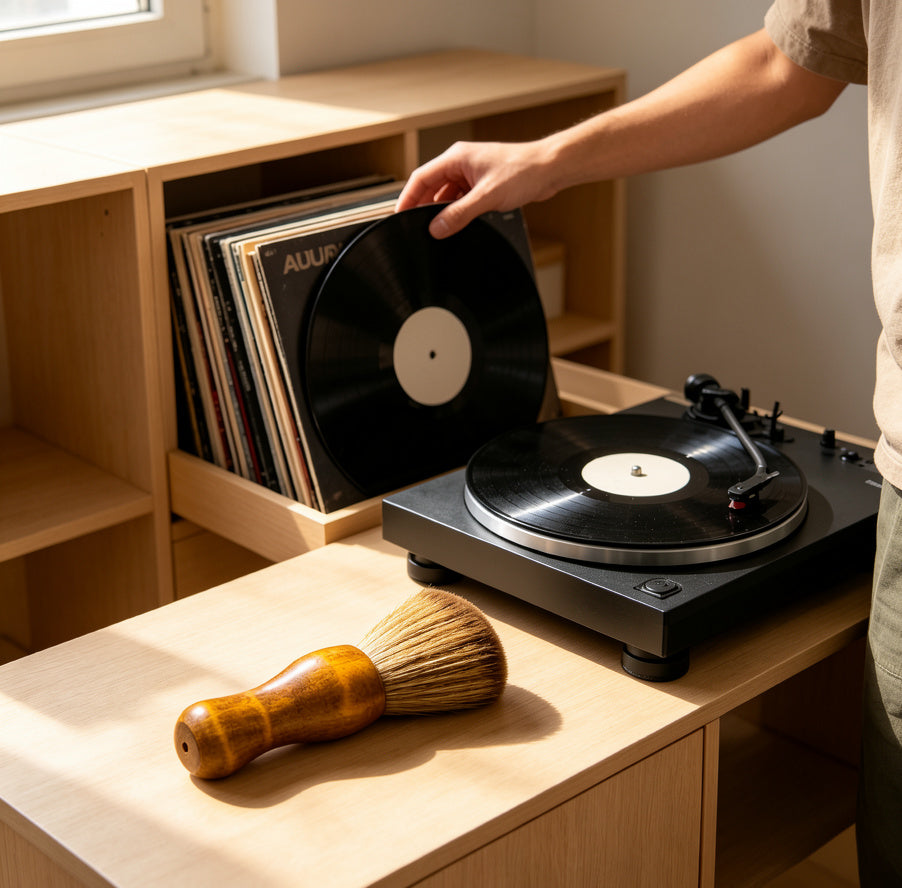 AUDURA brush for new vinyl collectors
